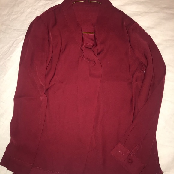 NEW Red Blouse for Work or Date, Korean Fashion - Picture 3 of 4